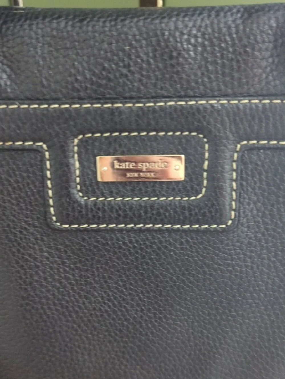 Kate Spade Classic Black Leather Tote Bag